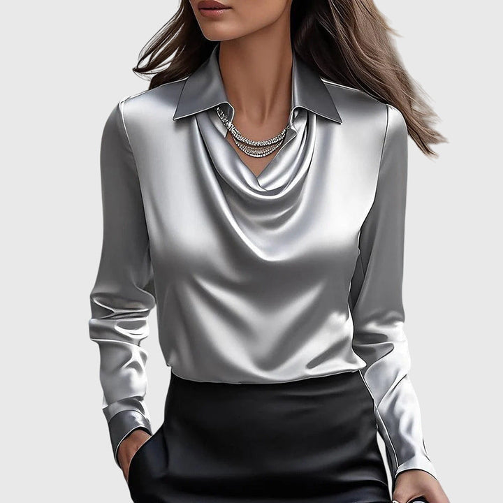 ANDREIA – Camicetta Elegante in Satin Lucido