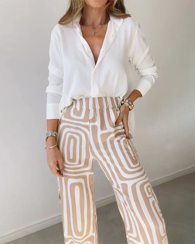 Rosario | Completo elegante con pantaloni – Include camicetta e cintura