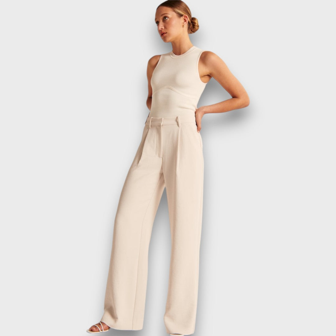 Alva – Pantaloni larghi con vita alta