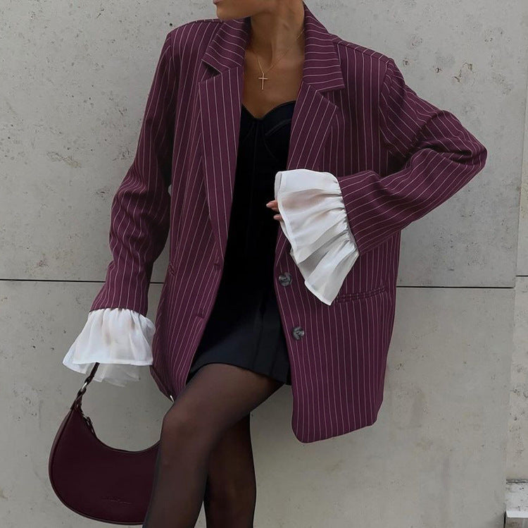 FIORA - Giacca da Suit Rosso Vino