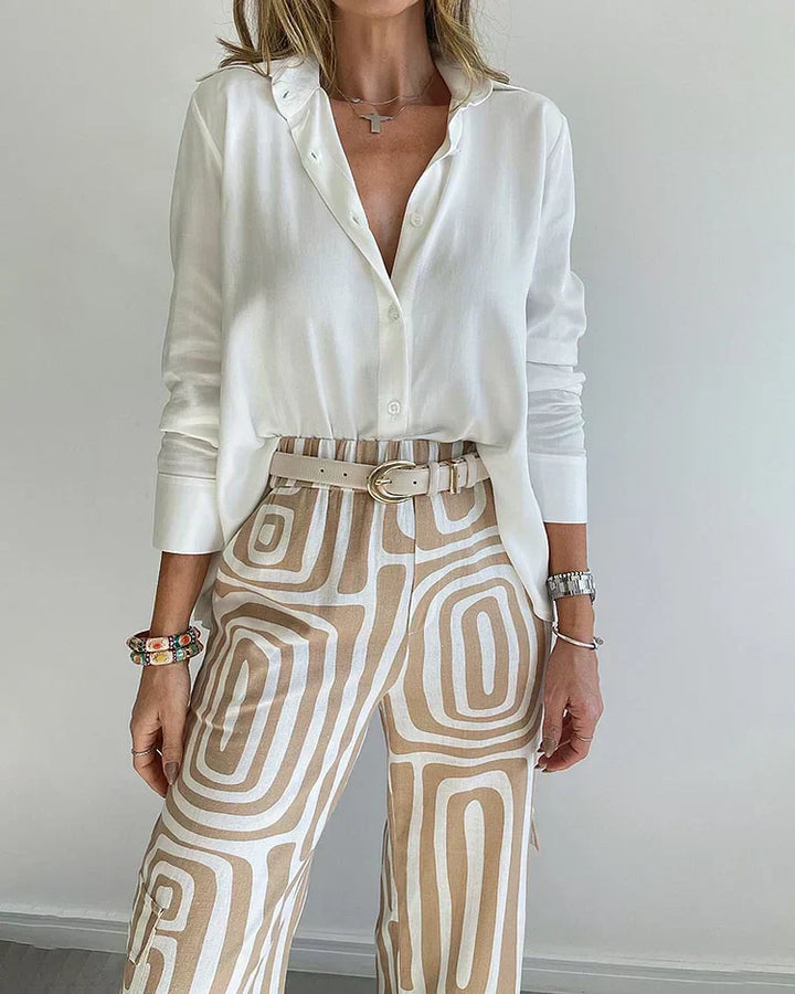 Rosario | Completo elegante con pantaloni – Include camicetta e cintura